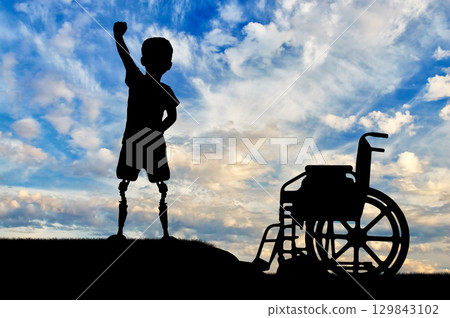 Children with disabilities concept 129843102
