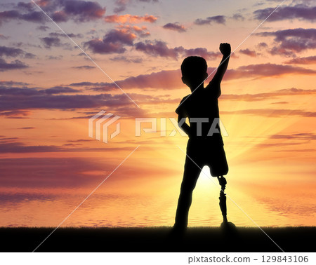 Children with disabilities concept Children with disabilities concept 129843106