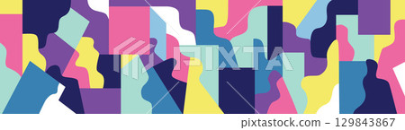 Group of people modern society creative abstract silhouettes multicolor vector background Group of people modern society creative abstract silhouettes multicolor vector background 129843867