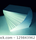 Abstract background from white sheets of paper 129843962