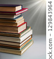 Stack of old books. Ancient background 129843964