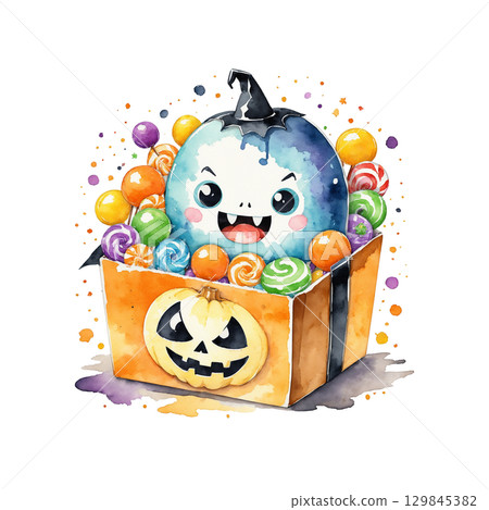 halloween candy box 129845382