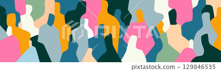People abstract silhouettes social issues multicolor vector background People abstract silhouettes social issues multicolor vector background 129846535