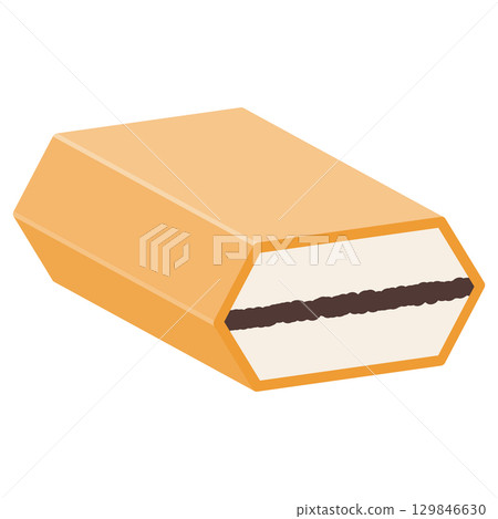 Illustration of ice cream monaka Illustration of ice cream monaka 129846630