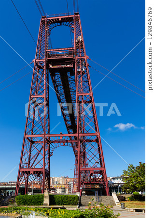 Historic Vizcaya Bridge in the Biscay province of Spain 129846769