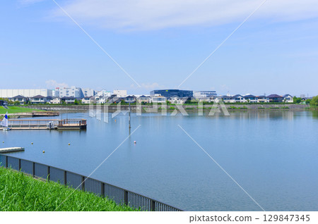 埼玉縣越谷市大神調節池 2025年8月 埼玉縣越谷市大神調節池 2025年8月 129847345
