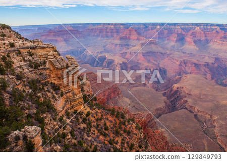 壯觀的大峽谷 - 壯麗的日落 壯觀的大峽谷 - 壯麗的日落 129849793