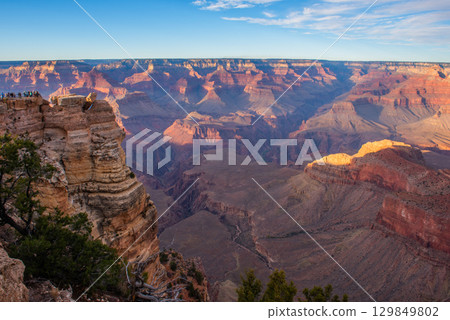 壯觀的大峽谷 - 壯麗的日落 129849802
