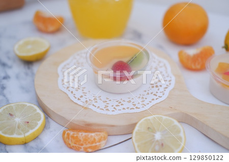 Refreshing Summer Dessert with Fresh Fruits Refreshing Summer Dessert with Fresh Fruits 129850122