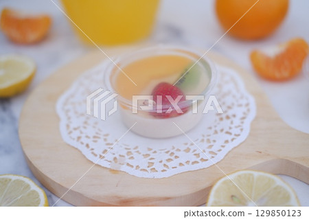 Refreshing Summer Dessert with Fresh Fruits Refreshing Summer Dessert with Fresh Fruits 129850123