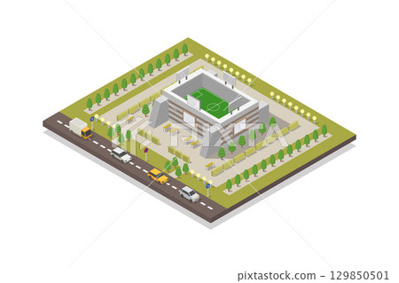 Isometric Stadium 129850501