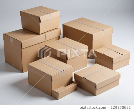 Cardboard box  129850631