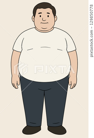 人工智慧生成的肥胖男性和女性圖像 129850778