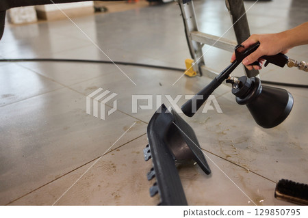 Experience Professional Car Interior Cleaning using Advanced Steam Technology for Optimal Results 129850795