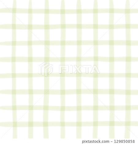 Sage Green White Plaid Gingham Madras Check Hand Drawn Background Pattern Overlay Sage Green White Plaid Gingham Madras Check Hand Drawn Background Pattern Overlay 129850858