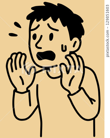 焦慮的男人（人工智慧生成的圖像） 129851603