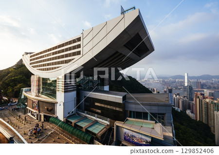 Peak Tram in Hong Kong China 129852406