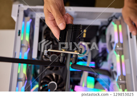 Installed in the system unit of the computer i adherent - transmitter for wireless network WIFI 129853025