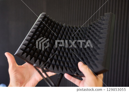 High-quality Acoustic Foam Panel Designed for Effective Soundproofing and Noise Reduction 129853055
