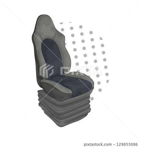 Illustration of Car Seat Illustration of Car Seat 129853086