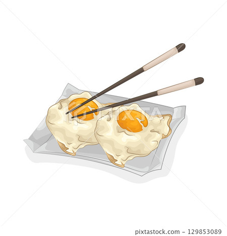 Illustration of Fried egg  129853089