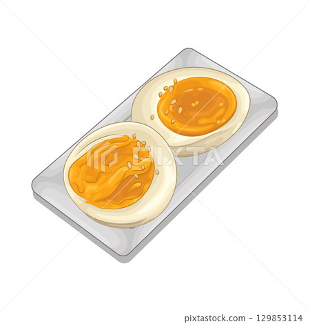 Illustration of Boiled Egg 129853114