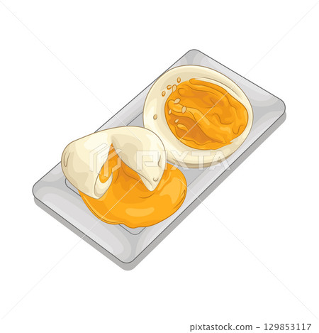 Illustration of Boiled Egg Illustration of Boiled Egg 129853117
