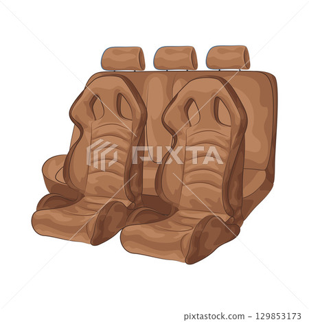 Illustration of Car Seat Illustration of Car Seat 129853173