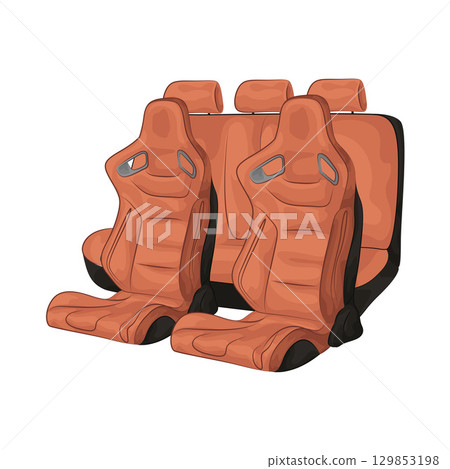 Illustration of Car Seat Illustration of Car Seat 129853198