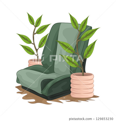 Illustration of Car Seat 129853230