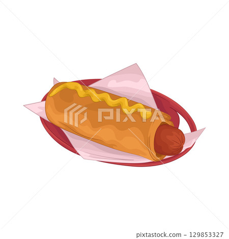 Illustration of Hotdog Illustration of Hotdog 129853327