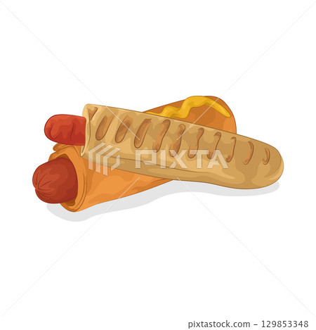 Illustration of Hotdog Illustration of Hotdog 129853348