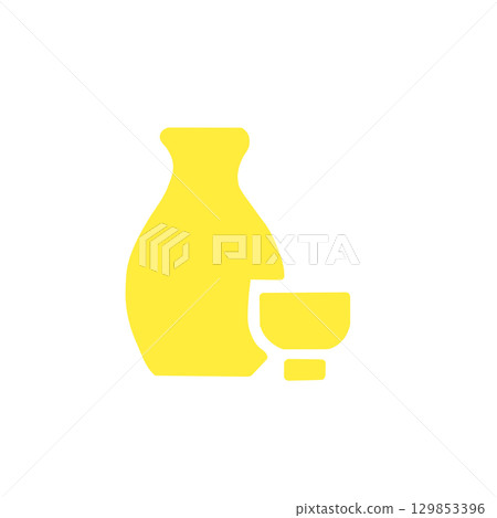 Japanese Sake Icon Japanese Sake Icon 129853396