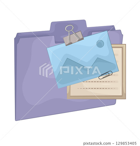 Illustration of Folder Illustration of Folder 129853405