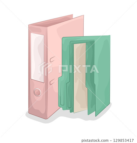 Illustration of Folder Illustration of Folder 129853417