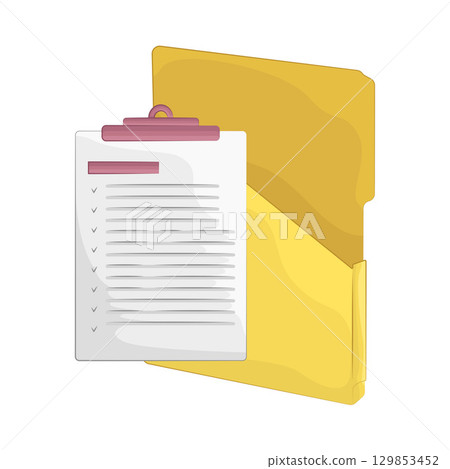 Illustration of Folder Illustration of Folder 129853452