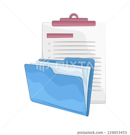 Illustration of Folder Illustration of Folder 129853453