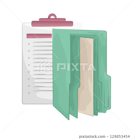 Illustration of Folder Illustration of Folder 129853454