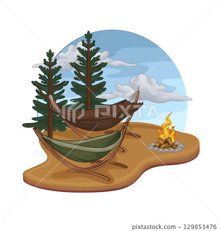 Illustration of Hammock 129853476