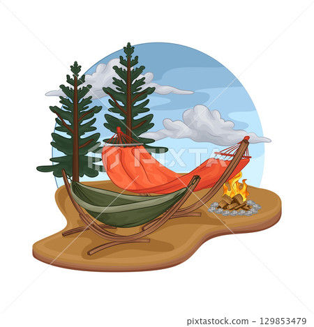 Illustration of Hammock 129853479