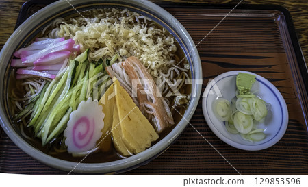 Cold noodles soba Cold noodles soba 129853596