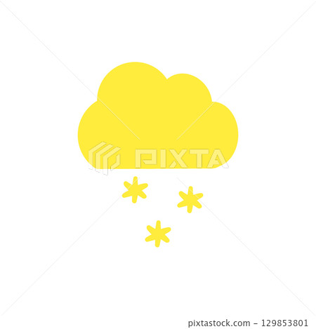 Snow Weather Icon Snow Weather Icon 129853801