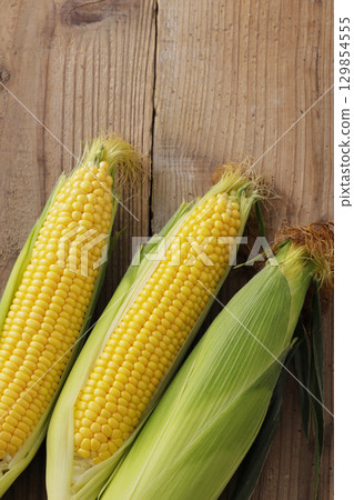 剛收穫的玉米 129854555
