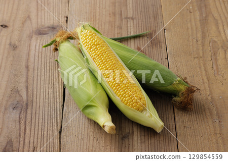 Freshly harvested corn Freshly harvested corn 129854559