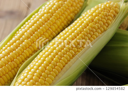 剛收穫的玉米 129854582