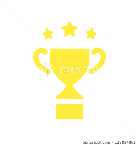 Trophy Icon – Trophy and star icon (championship, award, achievement) Trophy Icon – Trophy and star icon (championship, award, achievement) 129854861