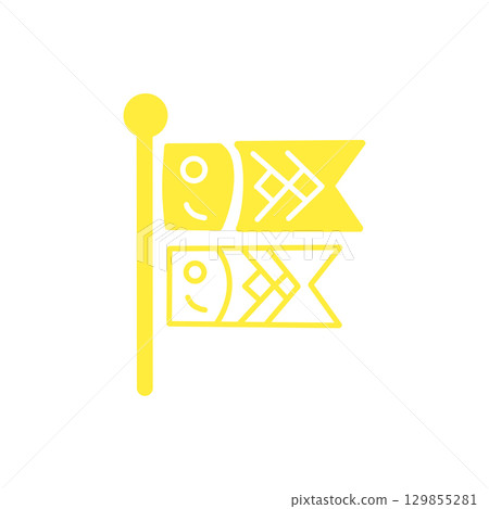 鯉魚旗圖示 – 鯉魚旗圖示（兒童節/季節性活動） 129855281