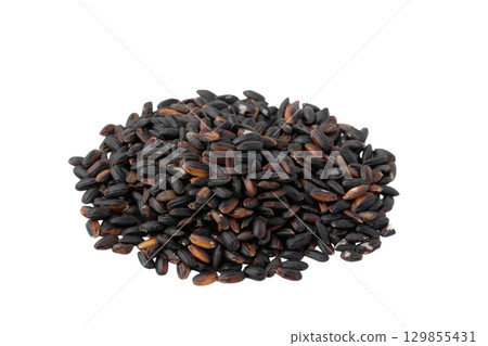 Black rice on a transparent background (png) Black rice on a transparent background (png) 129855431