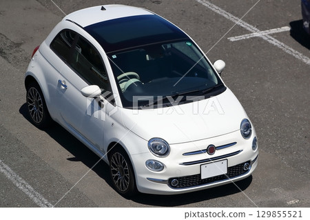 White Italian car image 129855521