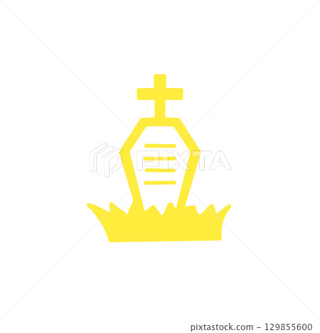 墳墓圖示 - 墓碑圖示（十字架、萬聖節、紀念碑） 129855600